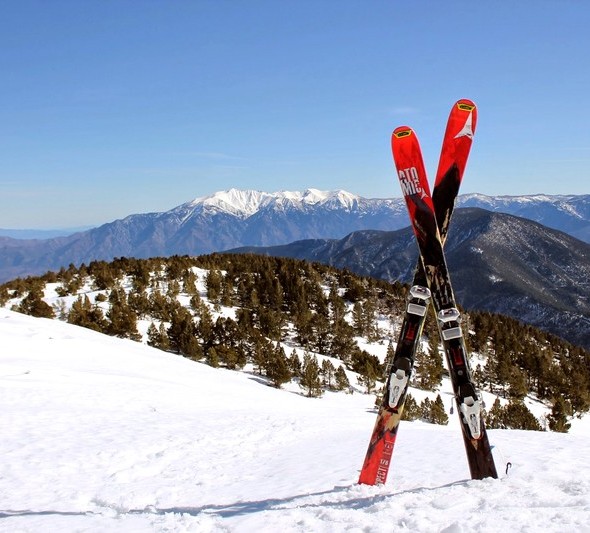 ski de randonnée sur le Canigou